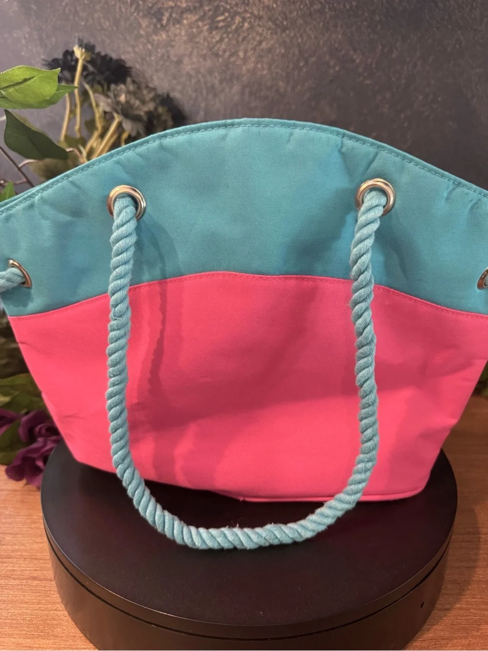 Escada Vintage Ltd Edition Canvas Tote Pacific Paradise Beach Tote Bag
